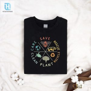 Official Save Bees Rescue Animals Recycle Plastic Earth Day T Shirt hotcouturetrends 1 2