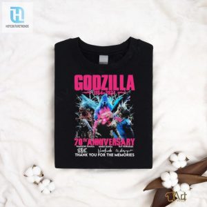 Godzilla Pink 1954 2024 70Th Anniversary Thank You For The Memories Signatures Shirt hotcouturetrends 1 2