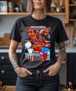 Chicago Bulls Michael Jordan Pippen Rodman 1996 Nba World Champions Shirt hotcouturetrends 1 3