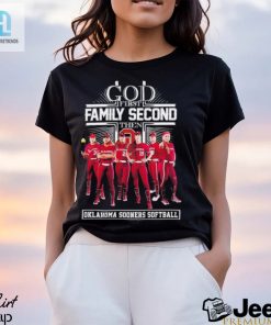 Official God First Family Second Then Oklahoma Softball Shirt hotcouturetrends 1 2