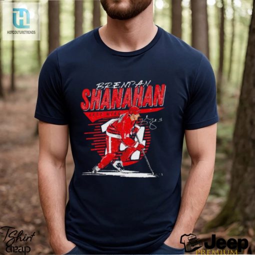 Brendan Shanahan Left Wing Detroit Red Wings Hockey Signature Shirt hotcouturetrends 1