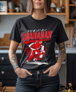 Brendan Shanahan Left Wing Detroit Red Wings Hockey Signature Shirt hotcouturetrends 1 3