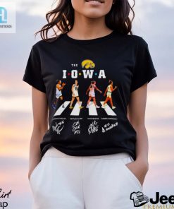 The Iowa Hawkeyes Womens Basketball Abbey Road Friends 2024 Signatures Shirt hotcouturetrends 1 2