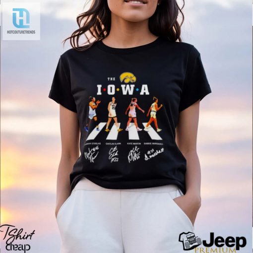 The Iowa Hawkeyes Womens Basketball Abbey Road Friends 2024 Signatures Shirt hotcouturetrends 1 2
