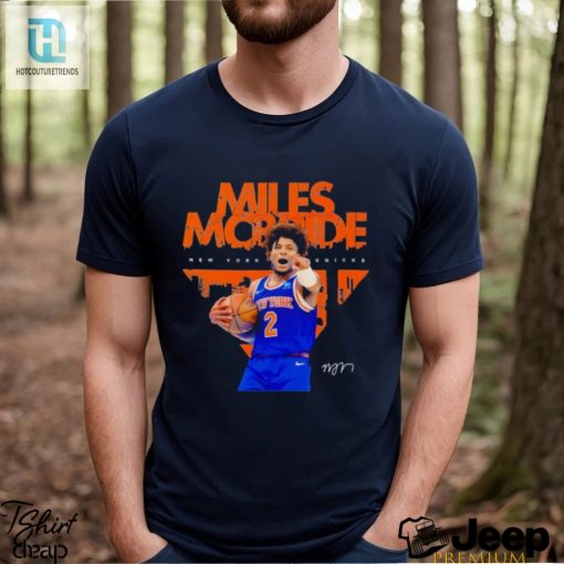 New York Knicks Miles Mcbride Signature Retro Shirt hotcouturetrends 1