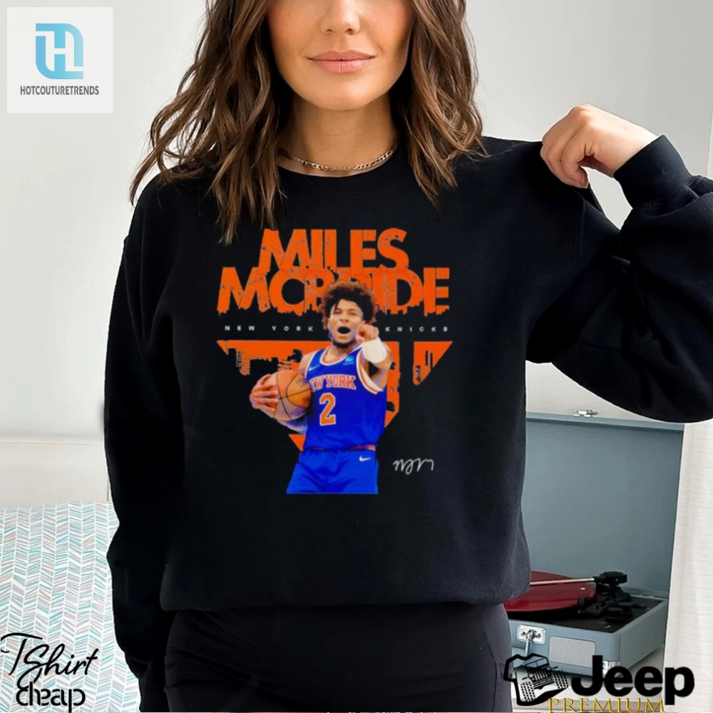 New York Knicks Miles Mcbride Signature Retro Shirt 