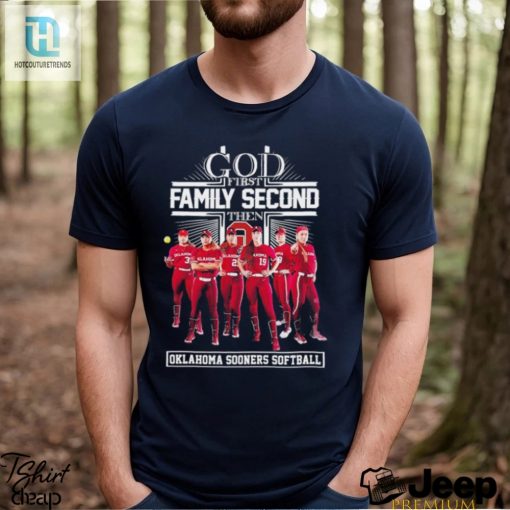 Official God First Family Second Then Oklahoma Softball Shirt hotcouturetrends 1 4