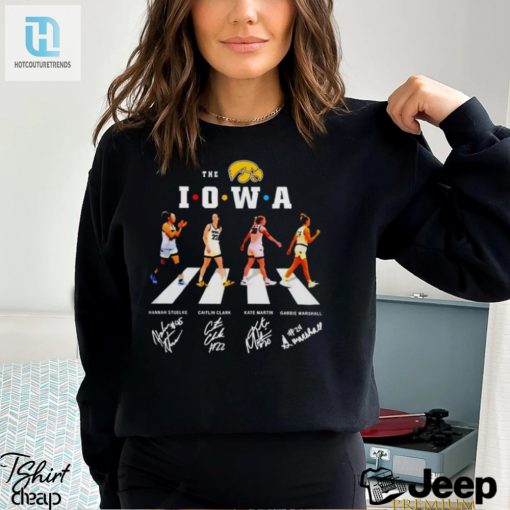 The Iowa Hawkeyes Womens Basketball Abbey Road Friends 2024 Signatures Shirt hotcouturetrends 1 5