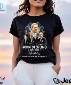 Yankees John Sterling 1989 2024 Thank You For The Memories Shirt hotcouturetrends 1 2
