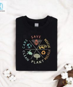 Official Save Bees Rescue Animals Recycle Plastic Earth Day T Shirt hotcouturetrends 1 6