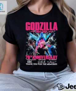 Godzilla Pink 1954 2024 70Th Anniversary Thank You For The Memories Signatures Shirt hotcouturetrends 1 5
