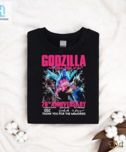 Godzilla Pink 1954 2024 70Th Anniversary Thank You For The Memories Signatures Shirt hotcouturetrends 1 6