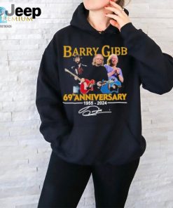 Barry Gibb 69Th Anniversary 1955 2024 Signature T Shirt hotcouturetrends 1 4