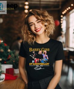 Barry Gibb 69Th Anniversary 1955 2024 Signature T Shirt hotcouturetrends 1 5