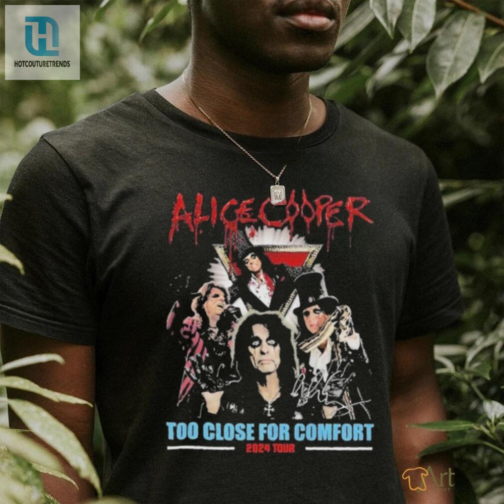 Alice Cooper Too Close For Comfort 2024 Tour T Shirt 