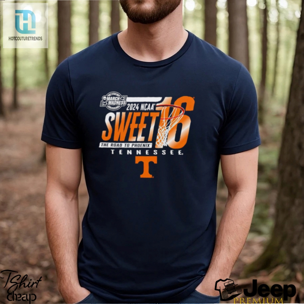 Tennessee Mens Basketball 2024 Ncaa Sweet Sixteen The Road To Phoenix Shirt 