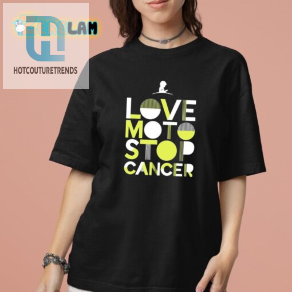 St Jude Love Moto Stop Cancer Shirt 