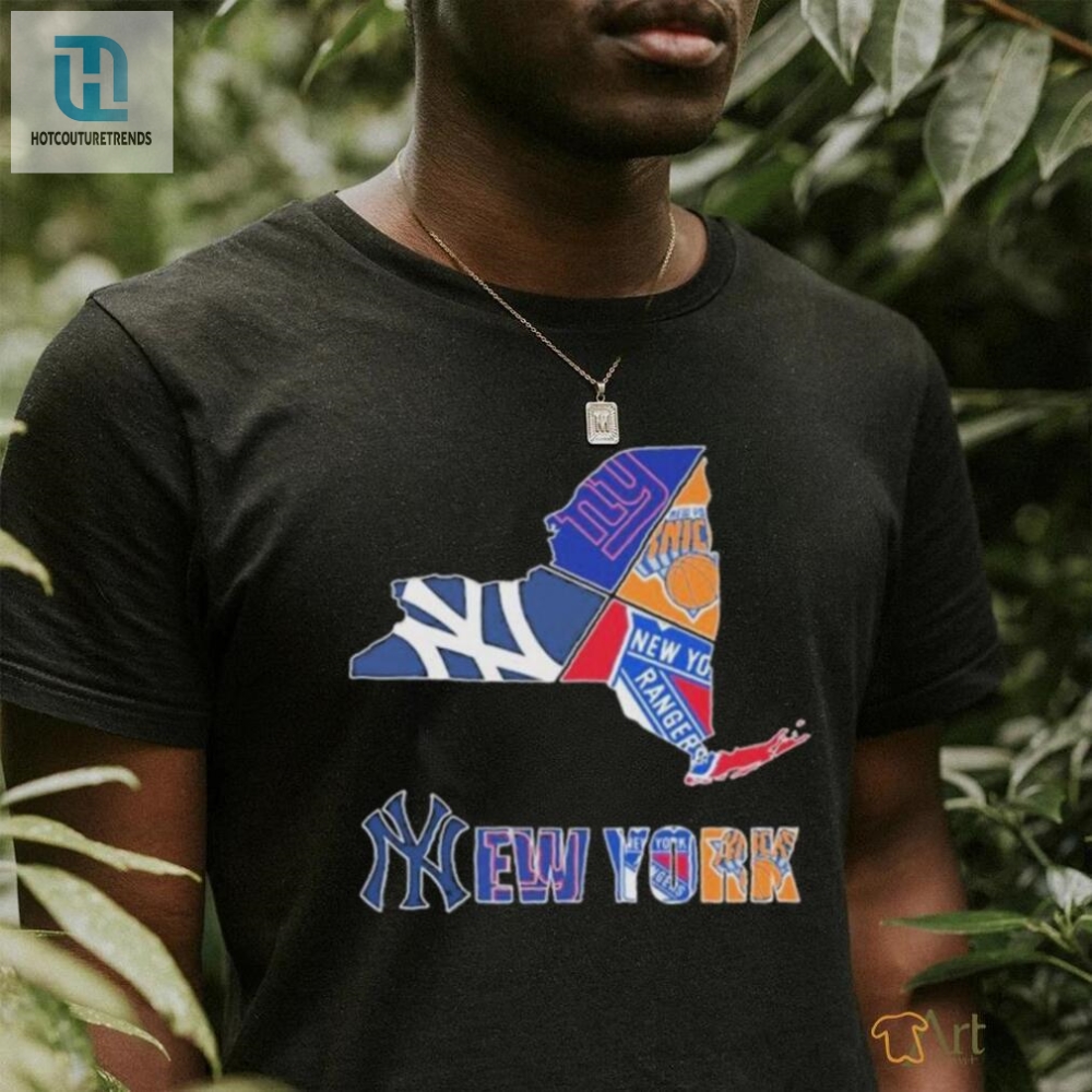 New York Rangers New York Giants New York Yankees Proud 2024 Logo Shirt 