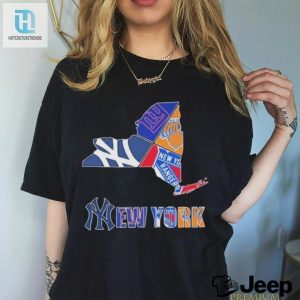 New York Rangers New York Giants New York Yankees Proud 2024 Logo Shirt hotcouturetrends 1 3