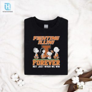 Illinois Fighting Illini Snoopy Charlie Brown Forever Not Just When We Win T Shirt hotcouturetrends 1 2