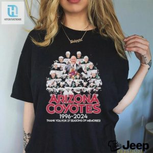 Arizona Coyotes 1996 2024 Thank You For 27 Seasons Of Memories T Shirt hotcouturetrends 1 3