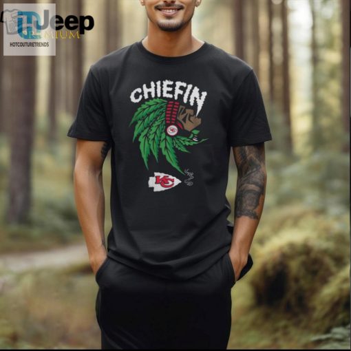 Kansas City Chiefs Super Bowl Champions Chiefin Weed Smoking Indian T Shirt hotcouturetrends 1 3