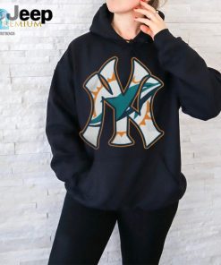Miami Dolphins New York Yankees Black Unisex T Shirts hotcouturetrends 1 2