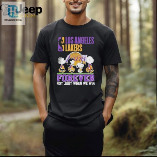Official Los Angeles Lakers Snoopy Charlie Brown Forever Not Just When We Win T Shirt hotcouturetrends 1