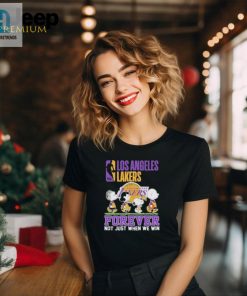 Official Los Angeles Lakers Snoopy Charlie Brown Forever Not Just When We Win T Shirt hotcouturetrends 1 1
