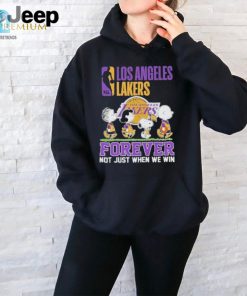 Official Los Angeles Lakers Snoopy Charlie Brown Forever Not Just When We Win T Shirt hotcouturetrends 1 2