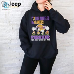 Official Los Angeles Lakers Snoopy Charlie Brown Forever Not Just When We Win T Shirt hotcouturetrends 1 2