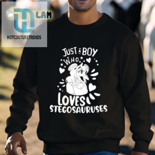 Just A Boy Who Loves Stegosauruses Shirt hotcouturetrends 1 2