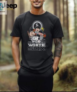 Mlb Chicago White Sox Snoopy Charlie Brown Woodstock The Peanuts Movie Baseball T Shirt Unisex Standard T Shirt hotcouturetrends 1 5