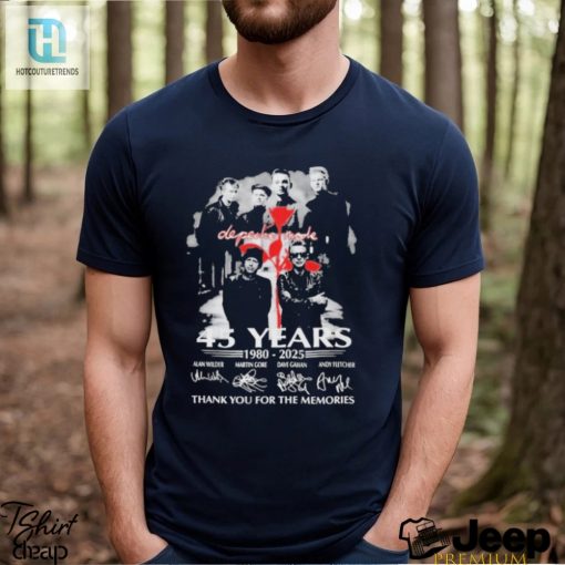 Depeche Mode 45 Years Of The Memories 1980 2025 T Shirt hotcouturetrends 1 1