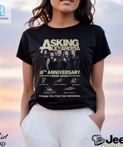 Asking Alexandria 18Th Anniversary 2006 2024 Thank You For The Memories T Shirt hotcouturetrends 1 3