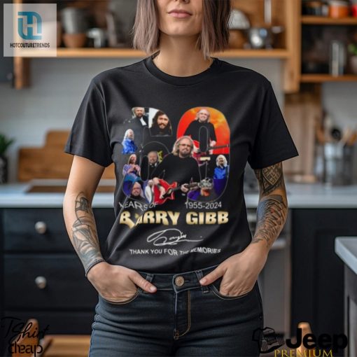 60 Years Of 1955 2024 Barry Gibb Thank You For The Memories T Shirt hotcouturetrends 1