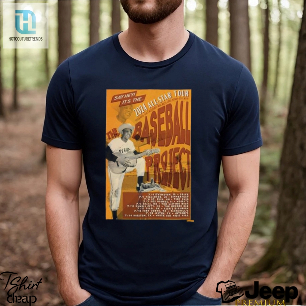 The Baseball Project All Star Tour 2024 Poster Shirt 