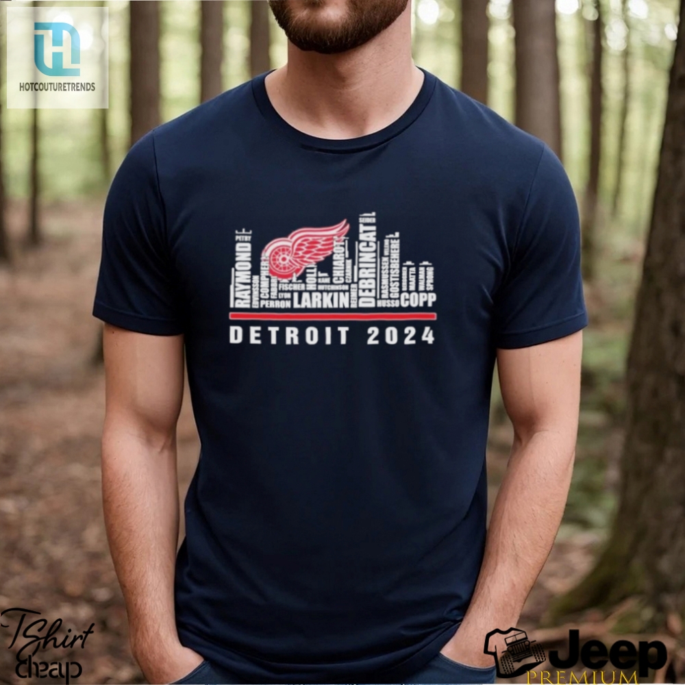 Detroit Red Wings 2024 Player Name City Horizon T Shirt 