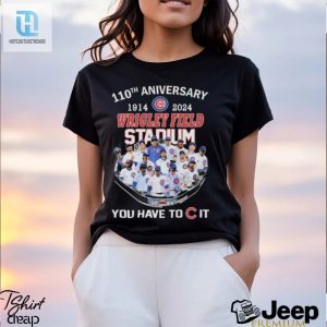 Chicago Cubs 110Th Anniversary 1914 2024 Wrigley Field Stadium T Shirt hotcouturetrends 1 3