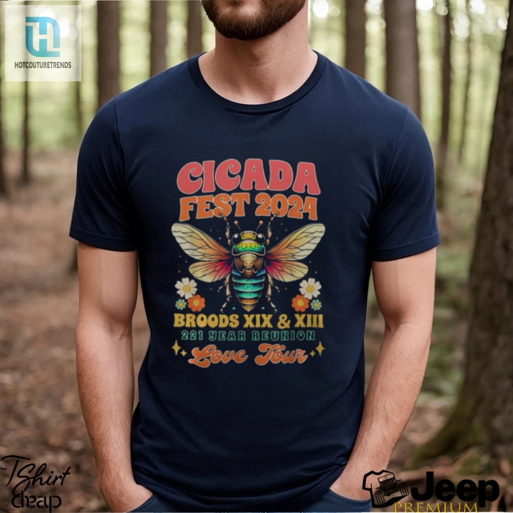 Entomology Cicada Lover Cicada Fest 2024 Broods Xix  Xiii T Shirt 
