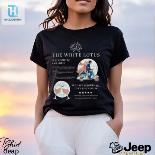 The White Lotus Welcome To Paradise T Shirt hotcouturetrends 1 3