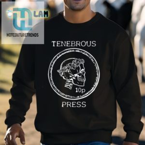 Tenebrous Press Skull And Laurel Straight Cut Shirt hotcouturetrends 1 2