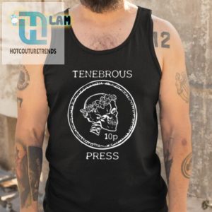 Tenebrous Press Skull And Laurel Straight Cut Shirt hotcouturetrends 1 4