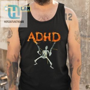 Adhd Fire Skeleton With Guns Shirt hotcouturetrends 1 4