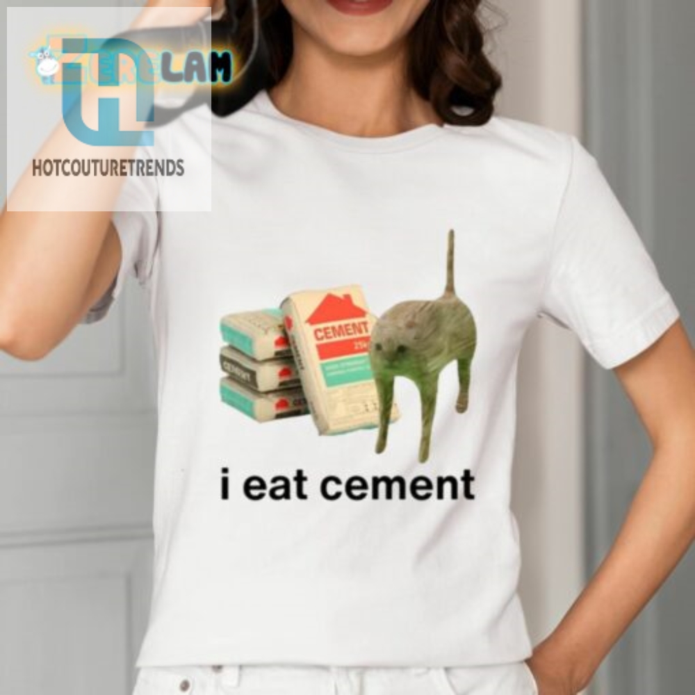 I Eat Cement Cursed Cat Shirt 