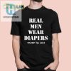 Trump 2024 Real Men Wear Diapers Funny Shirt hotcouturetrends 1