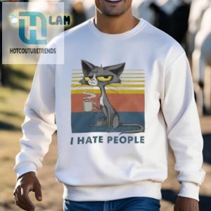 Hate People Love Cats Humorous Coffee Cat Shirt hotcouturetrends 1 2