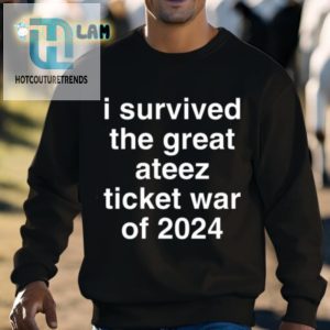 Conqueror Of Ateez Ticket War Survived In Style Tee hotcouturetrends 1 2