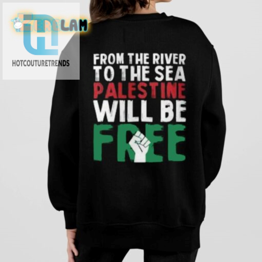 River 2 Sea Free Palestine Tee  Unleash The Humor