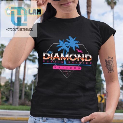 Knockout Style Miamis Diamond Dustin Poirier 305 Shirt hotcouturetrends 1 3